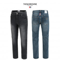 톰브라운 솔트워싱 스판 슬림핏 데님 청바지