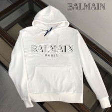 발망 메탈릭 파리 로고 프린트 후드티