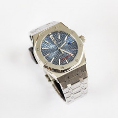 오데마피게 실버 블루 시계