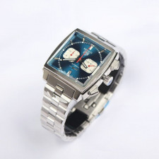 태그호이어 모나코 블루 메탈 시계