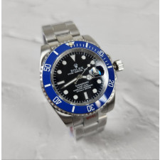 로렉스 서브마리너 블루 베젤 블랙 다이얼 시계