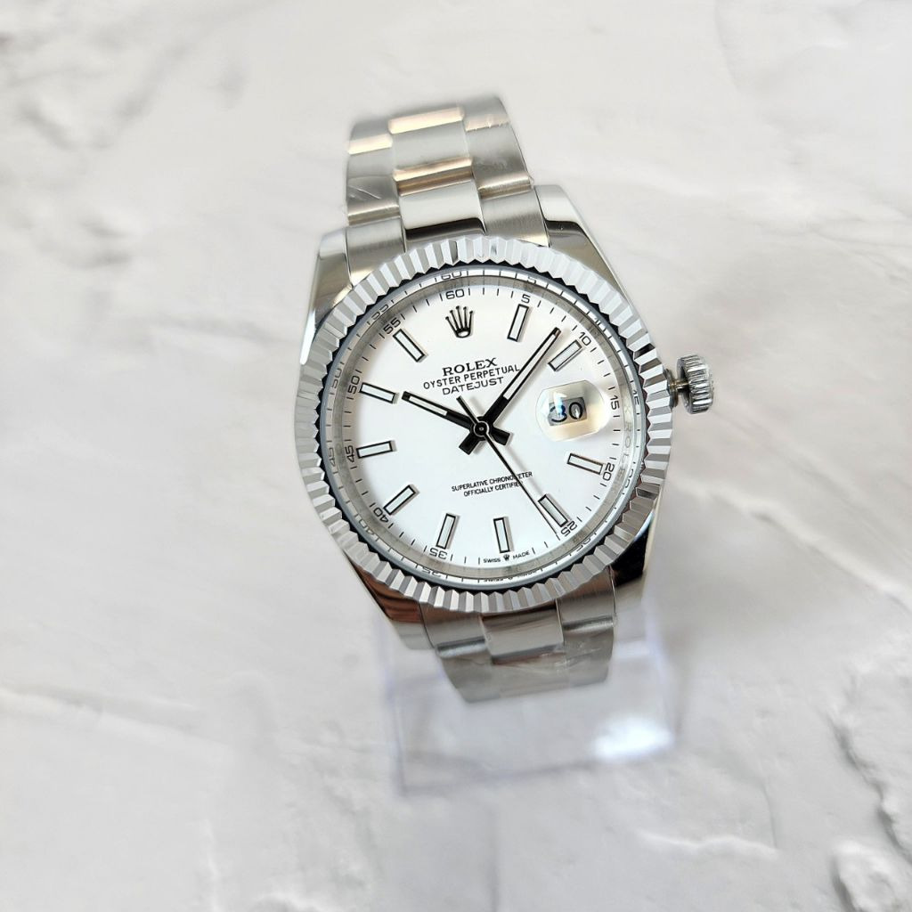 로렉스 데이저스트 41 화이트 다이얼 시계