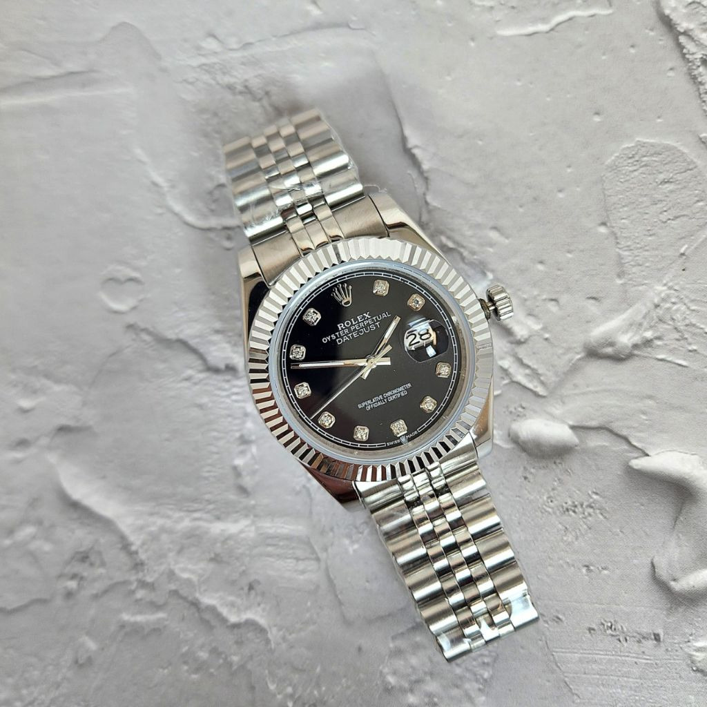 로렉스 데이저스트 41 블랙 다이얼 다이아 셋팅 시계