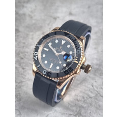 로렉스 오이스터 퍼페츄얼 요트마스터 에버 로즈골드 러버밴드 시계