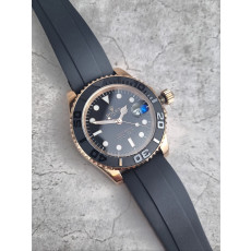 로렉스 오이스터 퍼페츄얼 요트마스터 에버 로즈골드 러버밴드 시계