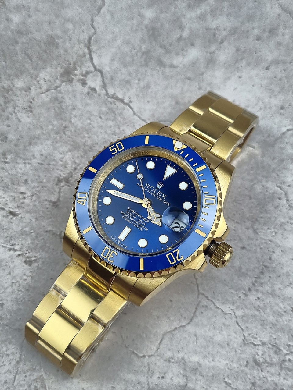로렉스 서브마리너 금장 청판 시계