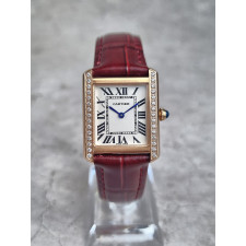 까르띠에 탱크 루이 다이아 세팅 시계