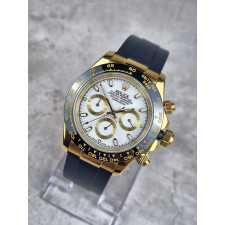 로렉스 데이토나 옐로우 골드 화이트 다이얼 시계