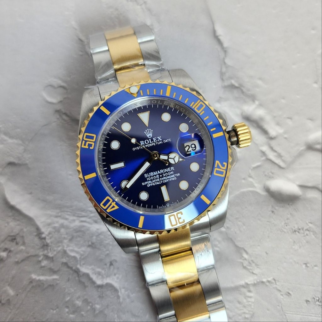 로렉스 서브마리너 블루 콤비 시계