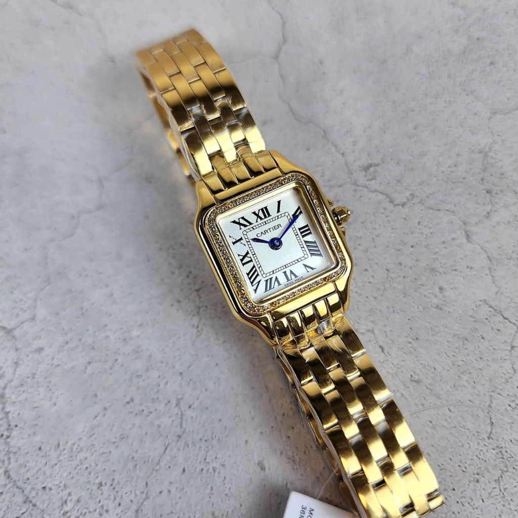 까르띠에 팬더 드 워치 골드 다이아 시계