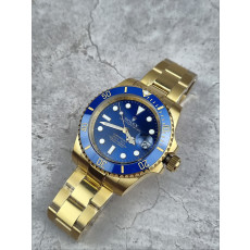로렉스 서브마리너 블루 다이얼 금통 시계