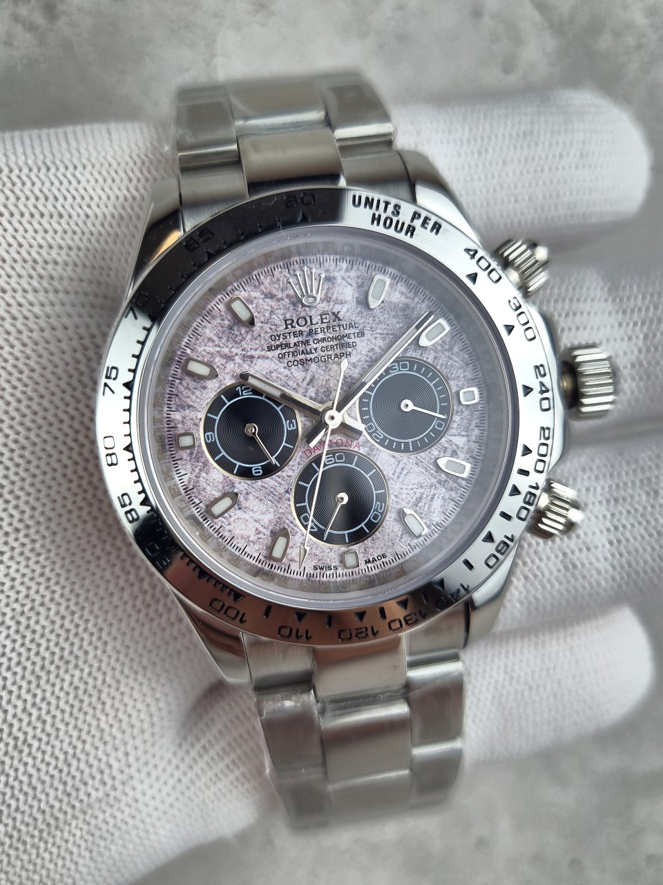 로렉스 데이토나 메테오 라이트 다이얼 시계