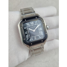 까르띠에 산토스 블랙 다이얼 시계