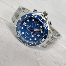 오메가 코액시얼 씨마스터 다이버 300M 블루 다이얼 시계