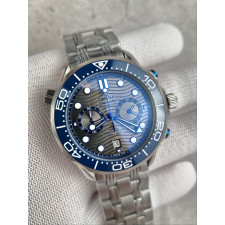 오메가 코액시얼 씨마스터 다이버 300M 블루 그레이 다이얼 시계