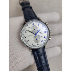 IWC 포르투기저 화이트 다이얼 블루침 시계