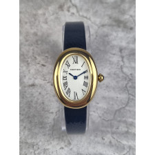 까르띠에 베누아 화이트 다이얼 로마 골드 시계