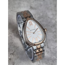 불가리 세르펜티 세두토리 워치 화이트 다이얼 콤비 다이아 시계
