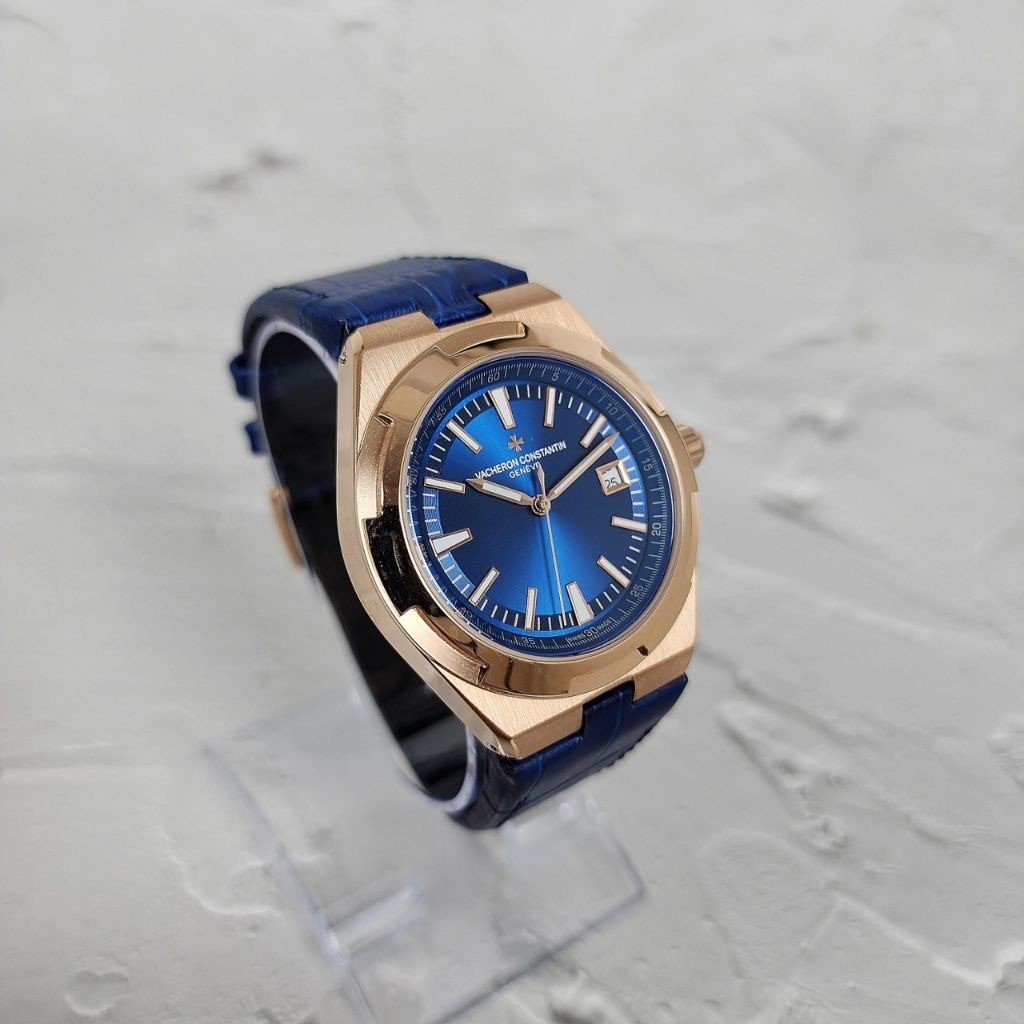바쉐론 콘스탄틴 오버시즈 4500V 블루 다이얼 골드 시계