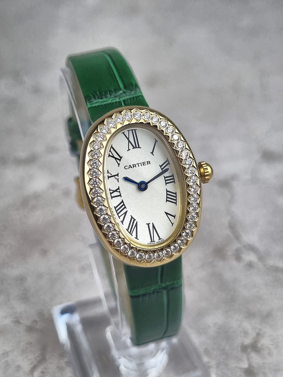 까르띠에 베누아 옐로우 골드 다이아몬드 워치 시계