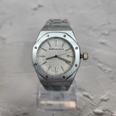 오데마피게 로얄오크 화이트 스틸 15510 시계