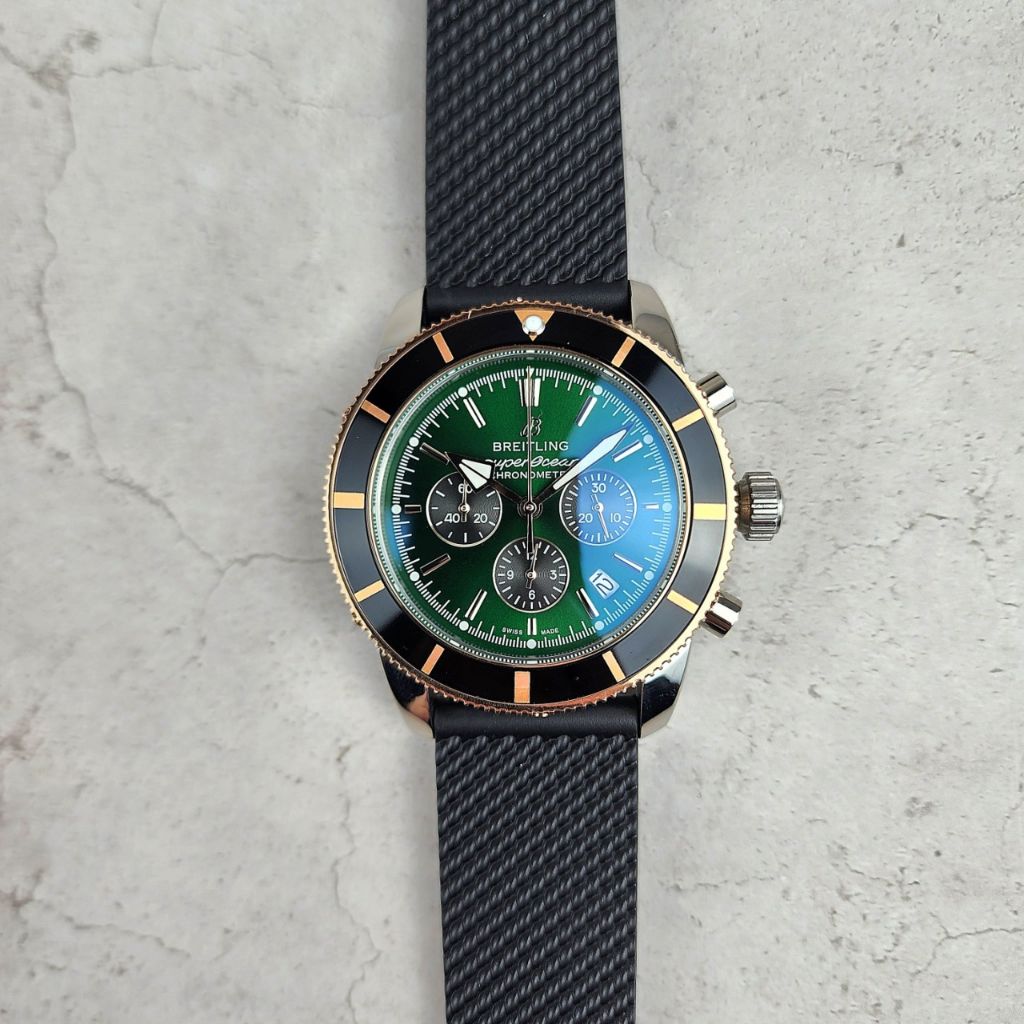 브라이틀링 슈퍼오션 헤리티지 그린 콤비 리미티드 에디션 시계