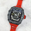 리차드밀 RM35-02 블랙카본 라파엘 나달 스켈레톤 레드 스트랩 시계