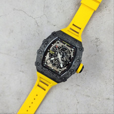 리차드밀 RM35-02 블랙카본 라파엘 나달 스켈레톤 옐로우 스트랩 시계