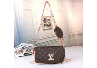 루이비통 멀티 로고 크로스백 핑크 (가방)