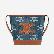 셀린느 트리오페 퀴르 데님 미니 버킷백 (가방)