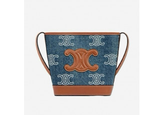 셀린느 트리오페 퀴르 데님 미니 버킷백 (가방)