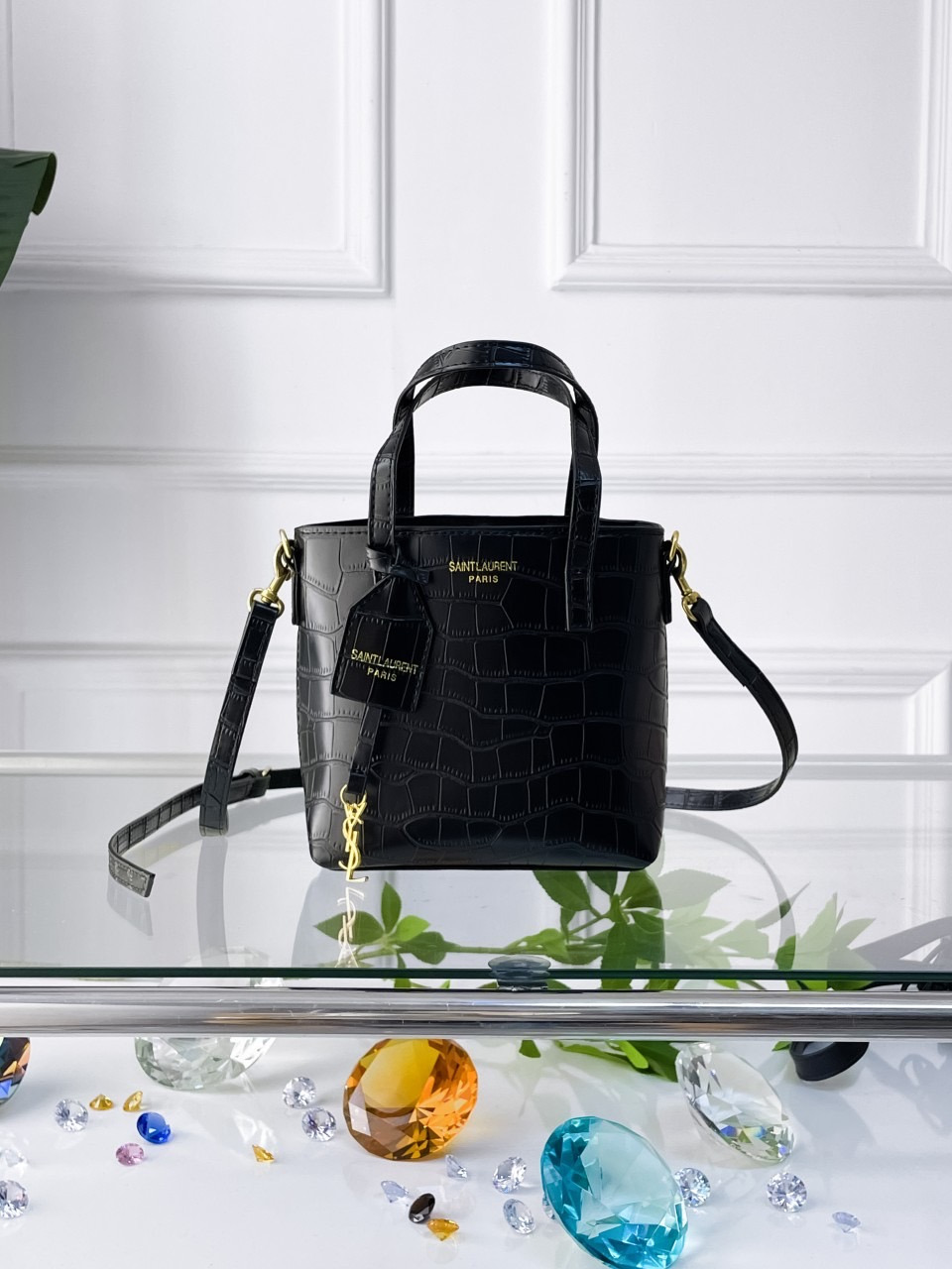 입생로랑 크로커다일 토이 미니 쇼퍼백 (가방)