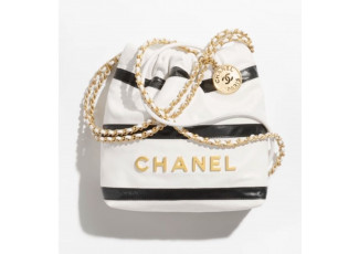 샤넬 22 스트라이프 미니백 화이트 (가방)