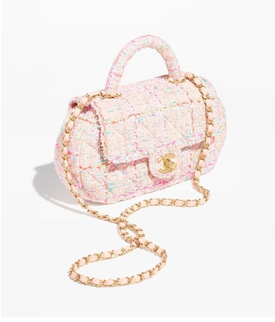 샤넬 트위드 탑핸들백 (가방)