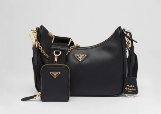 프라다 가죽 테수토 금장 크로스백 (가방)