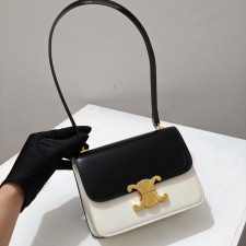 셀린느 가랑스 숄더백 블랙 화이트 (가방)