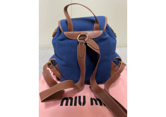 미우미우 네이비 백팩 (가방)