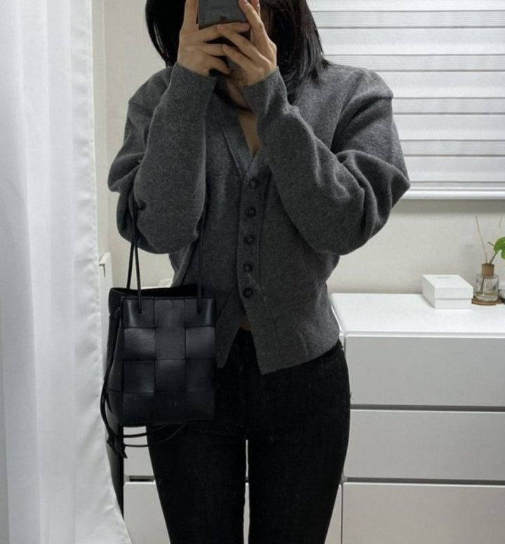 보테가베네타 카세트 블랙 버킷백 (가방)