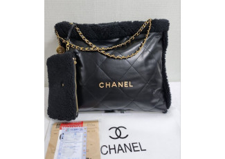 샤넬 22 시어링 M 가죽백 (가방)