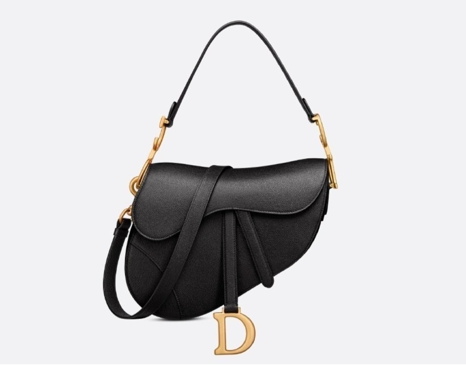 디올 블랙 새들백 (가방)