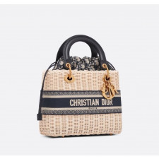 디올 레이디 라피아 숄더백 (가방)