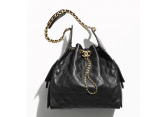 샤넬 25 블랙 램스킨 호보백 (가방)