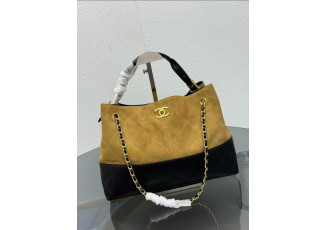 샤넬 25 공방 쇼핑백 브라운 (가방)