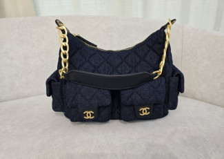 샤넬 25 투포켓 데님 숄더백 (가방)