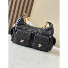 샤넬 35 맥시 블랙 호보백 (가방)