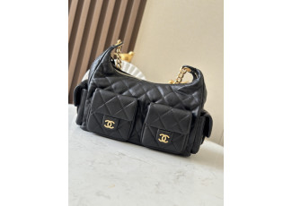 샤넬 35 맥시 블랙 호보백 (가방)