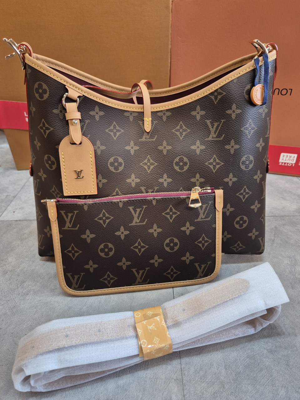 루이비통 캐리올 숄더백 3종 세트