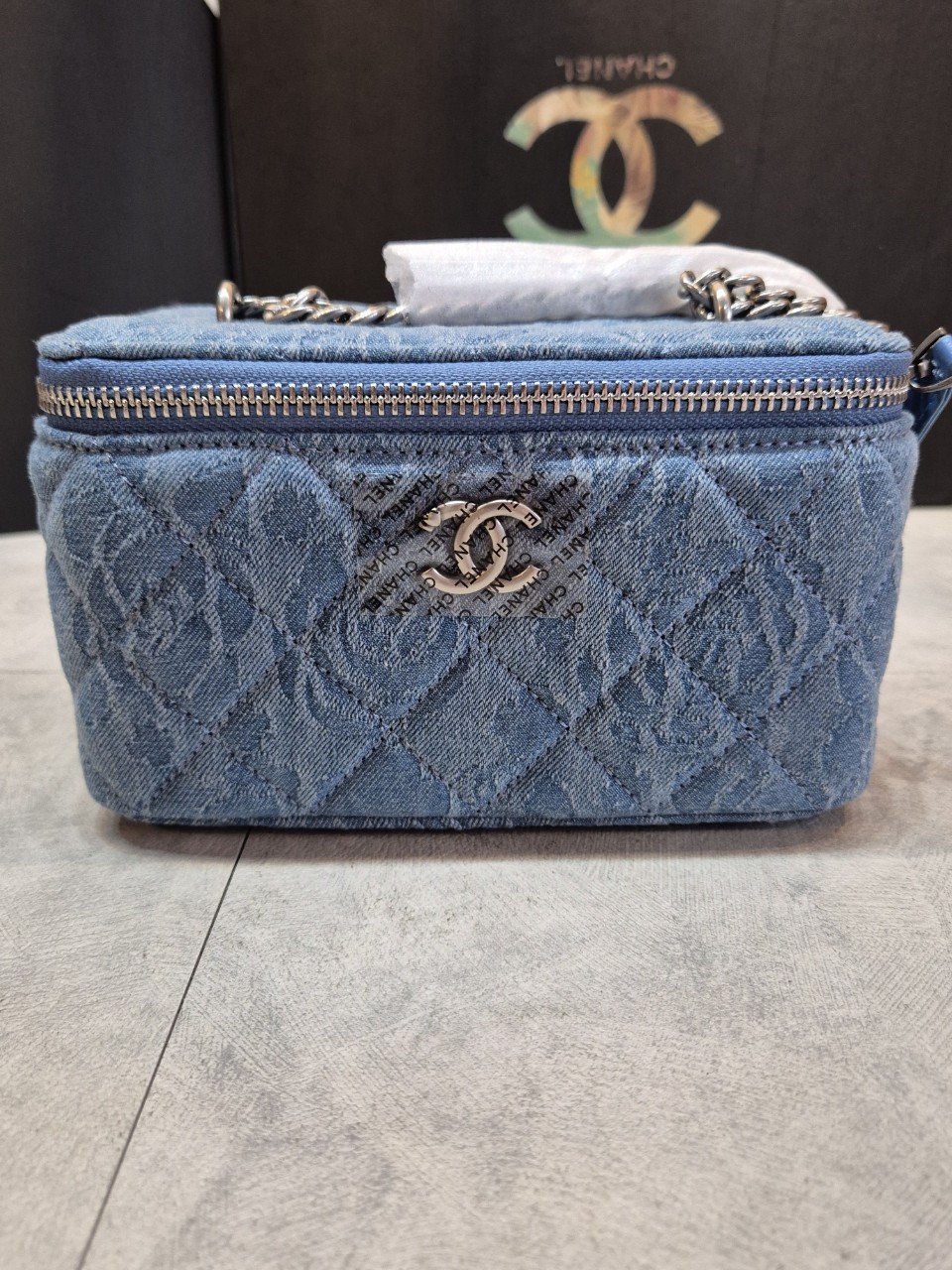 샤넬 데님 빈티지 베니티 4종 세트