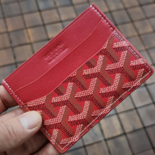 고야드 1-75 카드지갑 레드