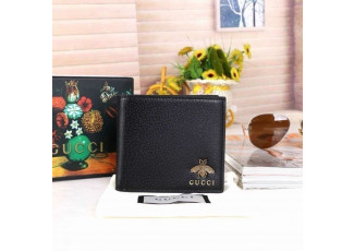 구찌 애니멀리어 꿀벌 메탈 로고 반지갑